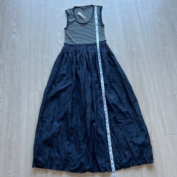 J Crew Gathered Waist Mixy Dress In Stripe Small - Picture 7 of 13